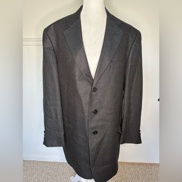 Bonnet & Gordon Tallia Black Coat Tailored Fit size 44 long - Picture 1 of 8
